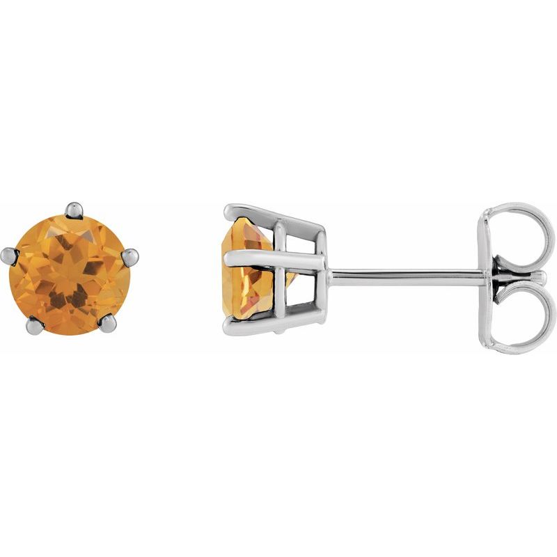 Solitaire Stud Earrings
