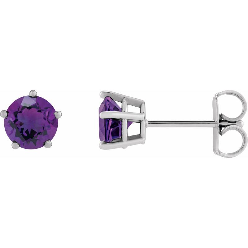 Solitaire Stud Earrings