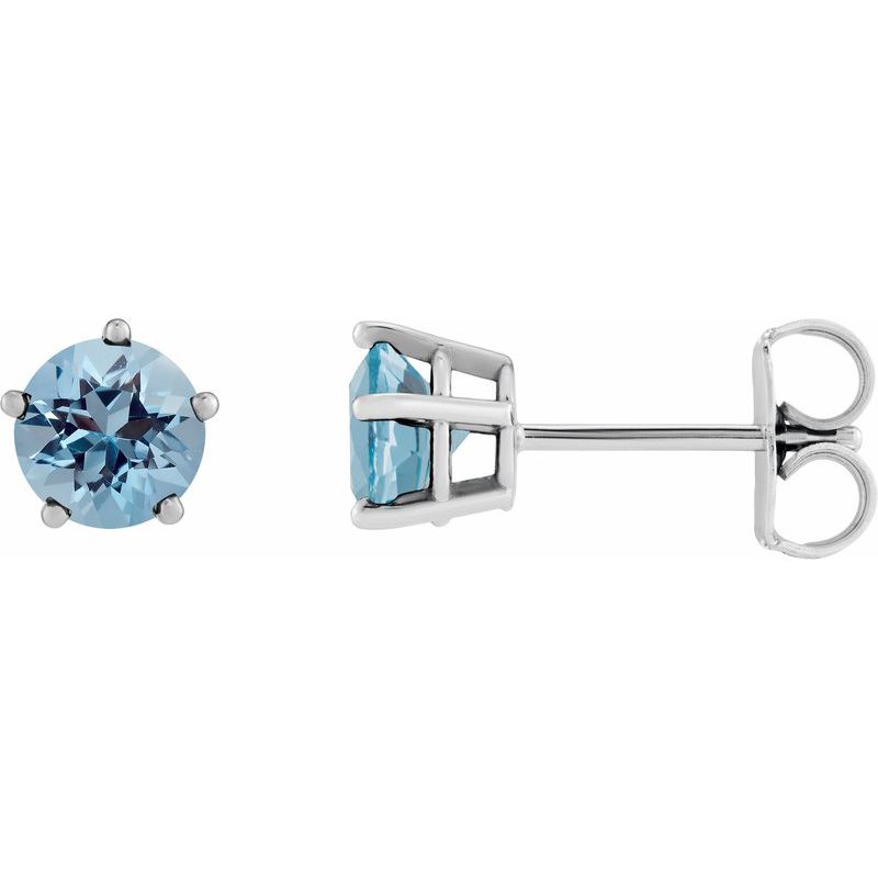 Solitaire Stud Earrings