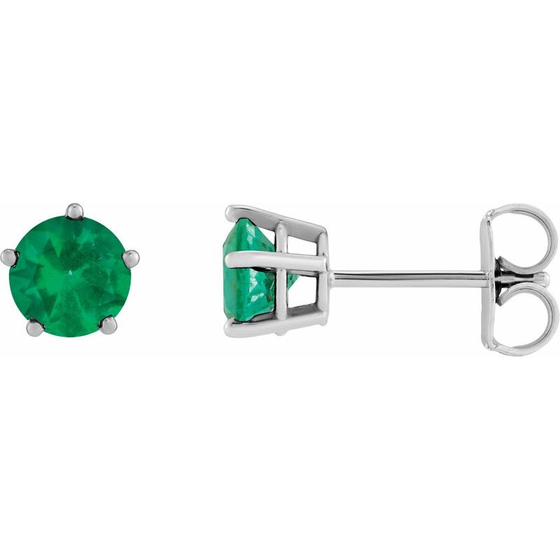 Solitaire Stud Earrings