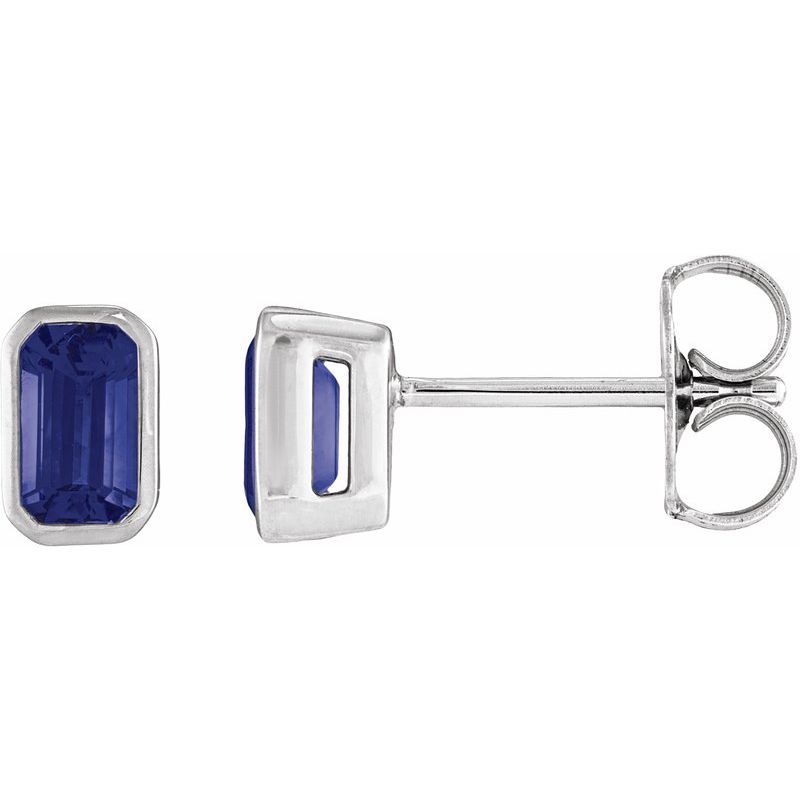 Lightweight Bezel-Set Stud Earrings No. 2