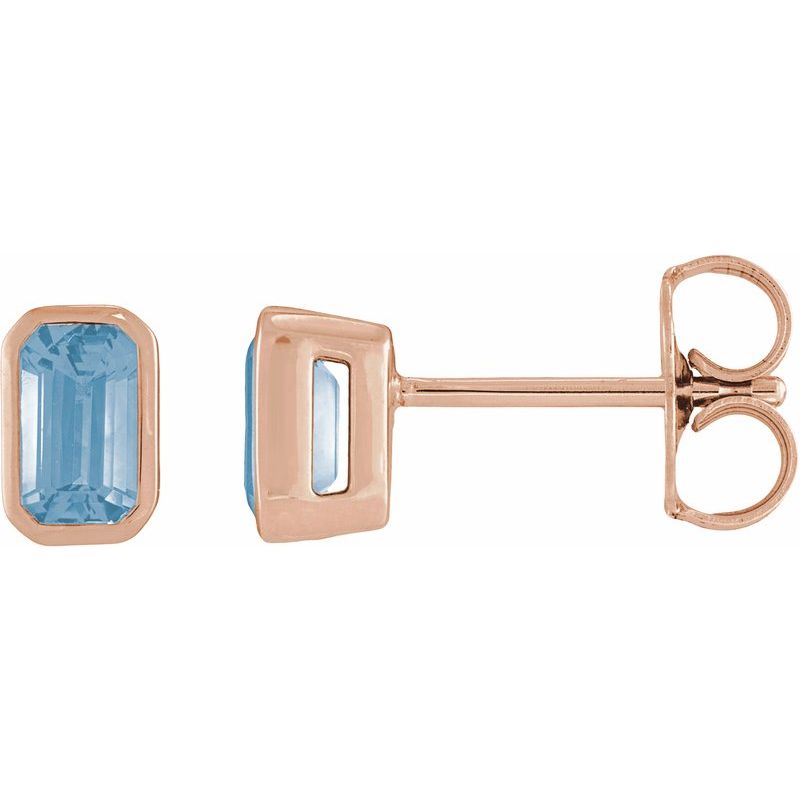 Lightweight Bezel-Set Stud Earrings No. 2