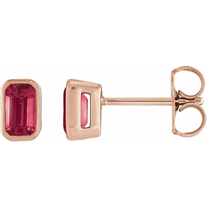 Lightweight Bezel-Set Stud Earrings No. 2
