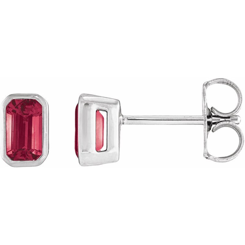 Lightweight Bezel-Set Stud Earrings No. 2