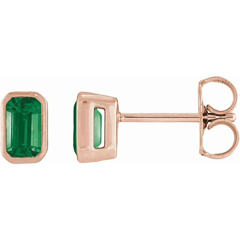 Lightweight Bezel-Set Stud Earrings No. 2