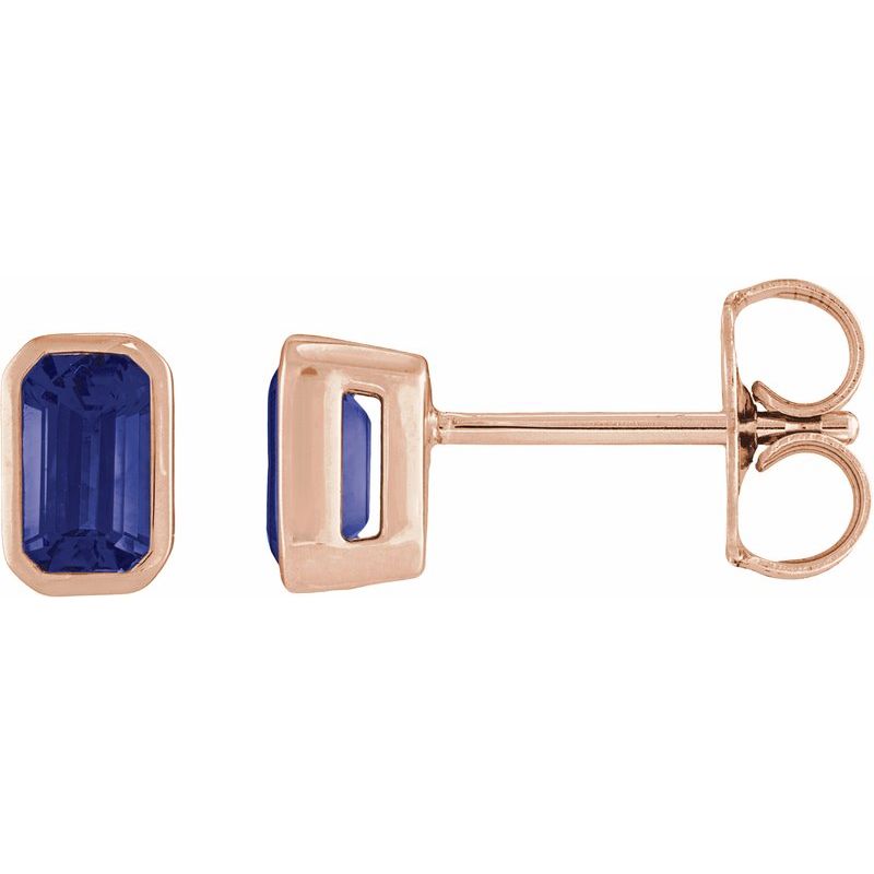 Lightweight Bezel-Set Stud Earrings No. 2