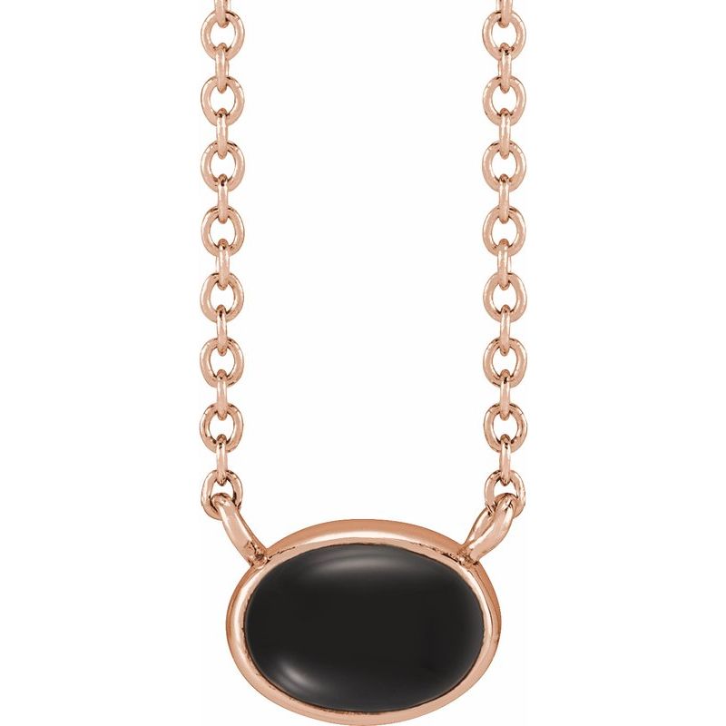 Bezel-Set Cabochon Necklace