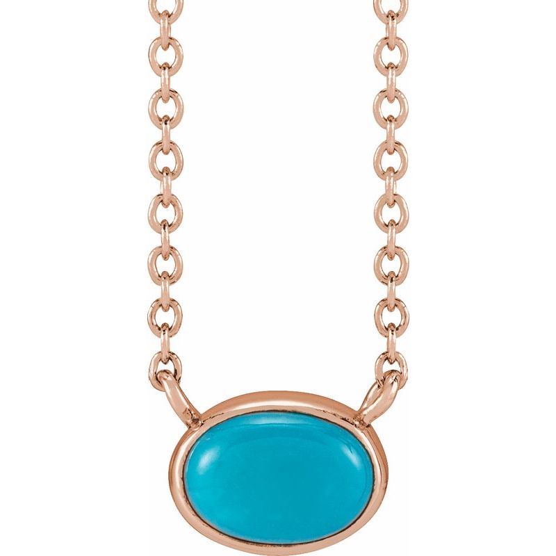 Bezel-Set Cabochon Necklace