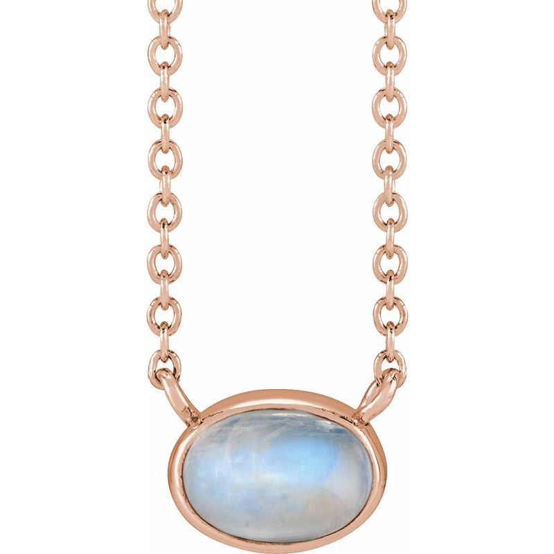 Bezel-Set Cabochon Necklace