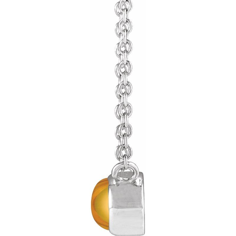 Bezel-Set Cabochon Necklace