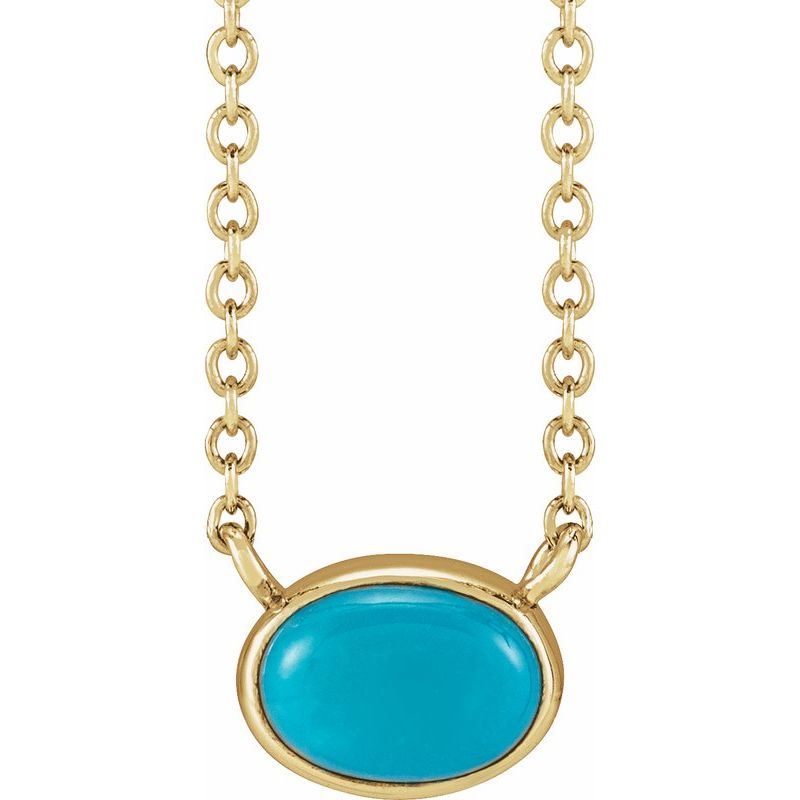 Bezel-Set Cabochon Necklace