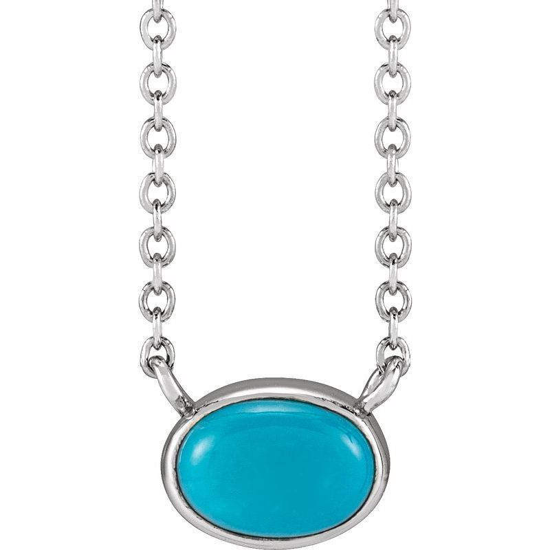 Bezel-Set Cabochon Necklace