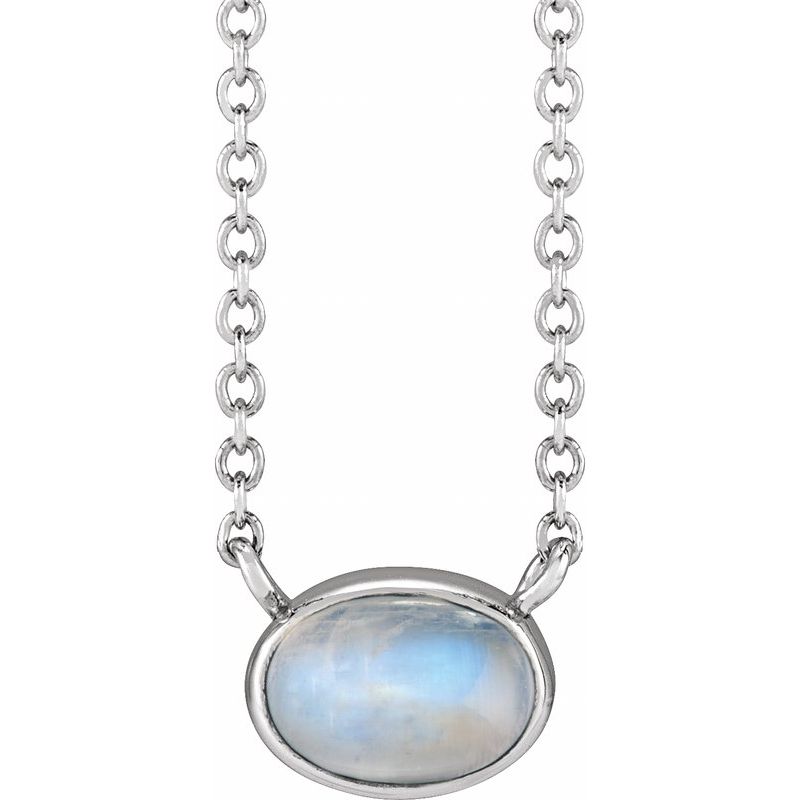 Bezel-Set Cabochon Necklace
