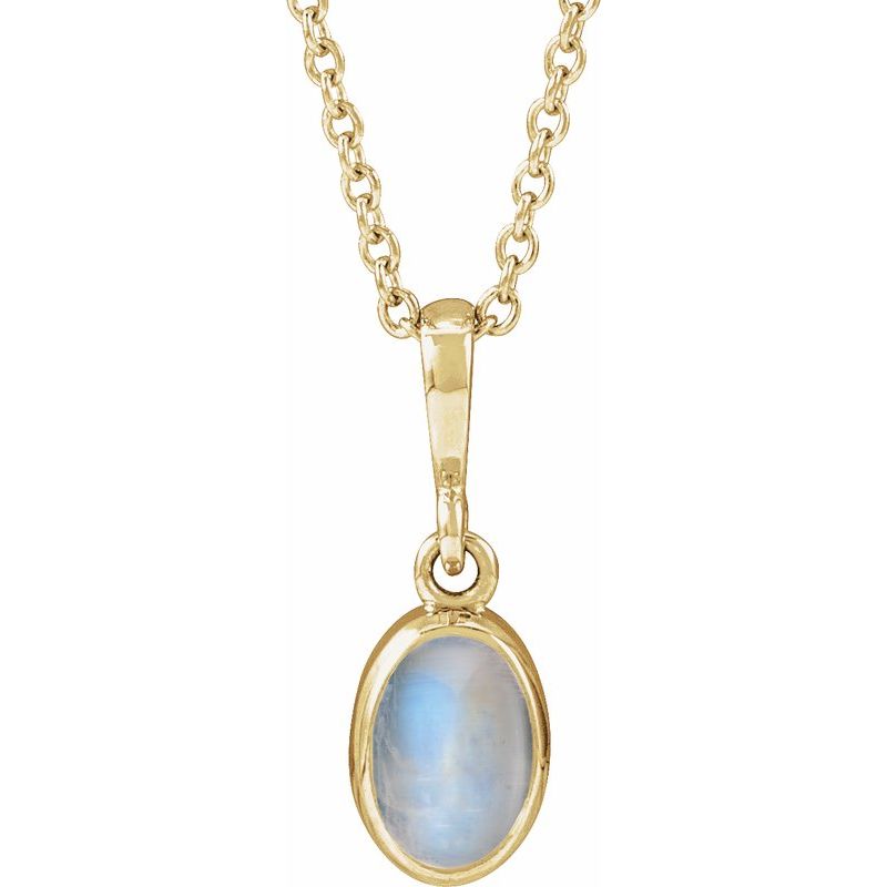 Bezel-Set Cabochon Necklace or Pendant