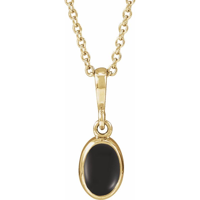 Bezel-Set Cabochon Necklace or Pendant