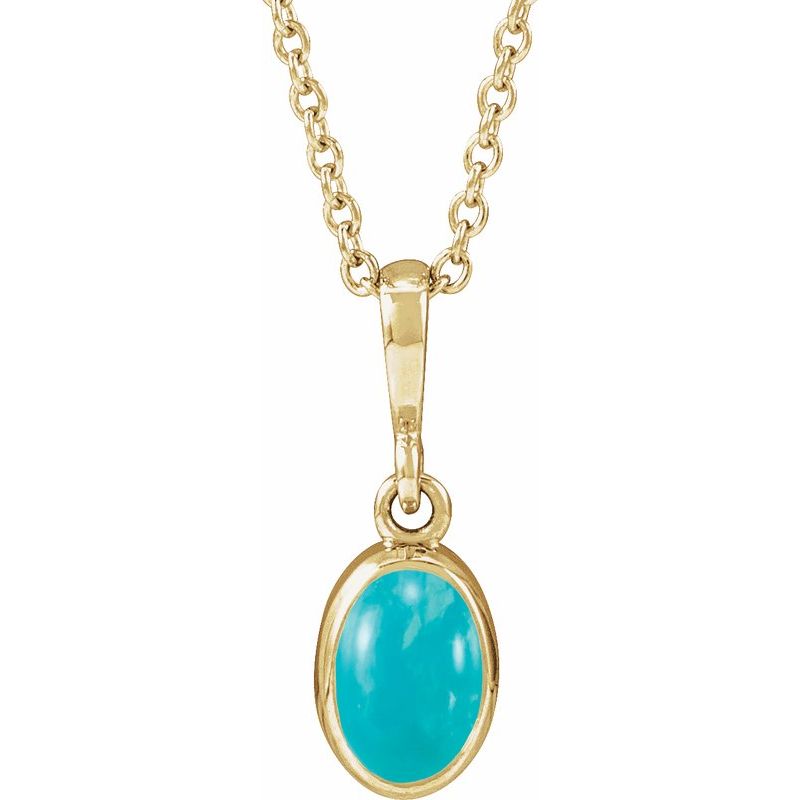Bezel-Set Cabochon Necklace or Pendant