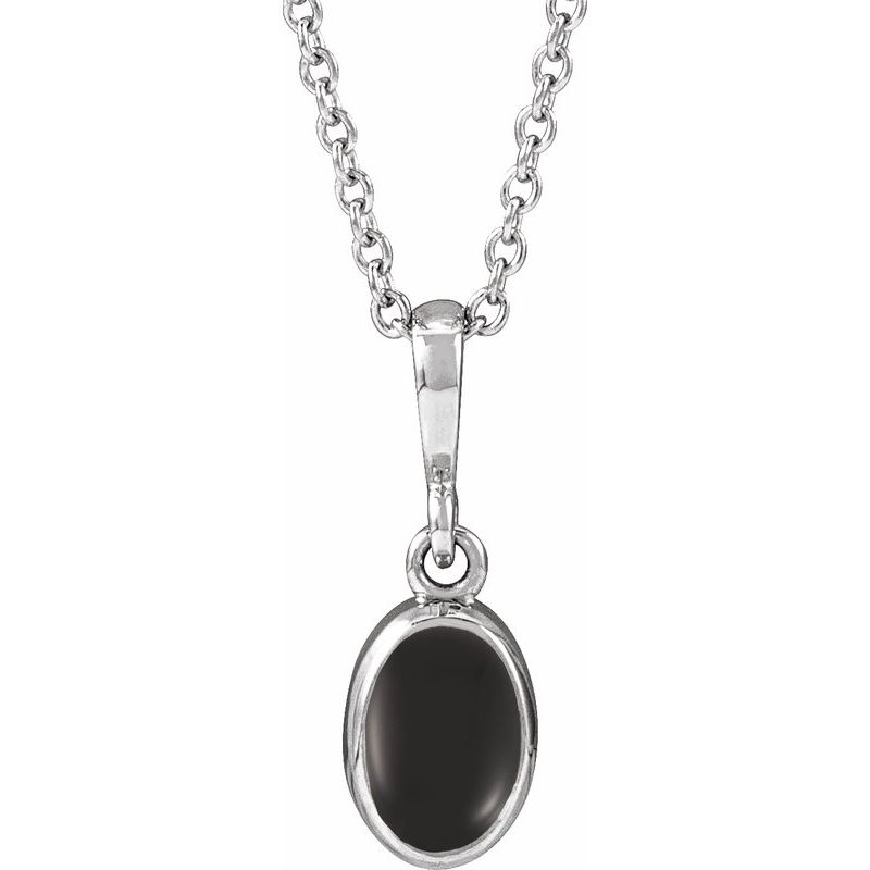 Bezel-Set Cabochon Necklace or Pendant