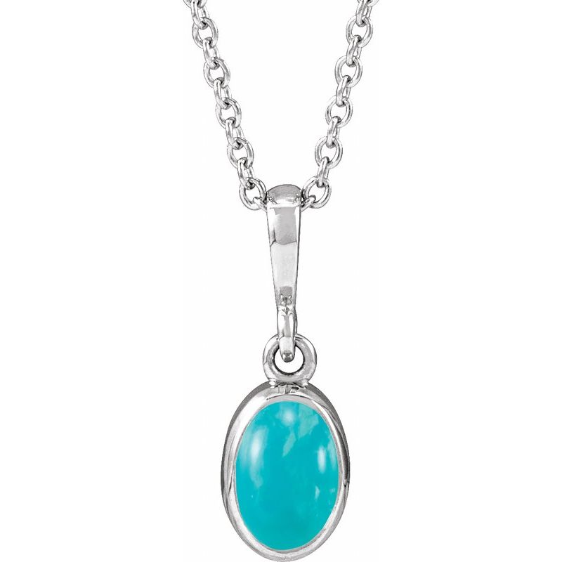 Bezel-Set Cabochon Necklace or Pendant