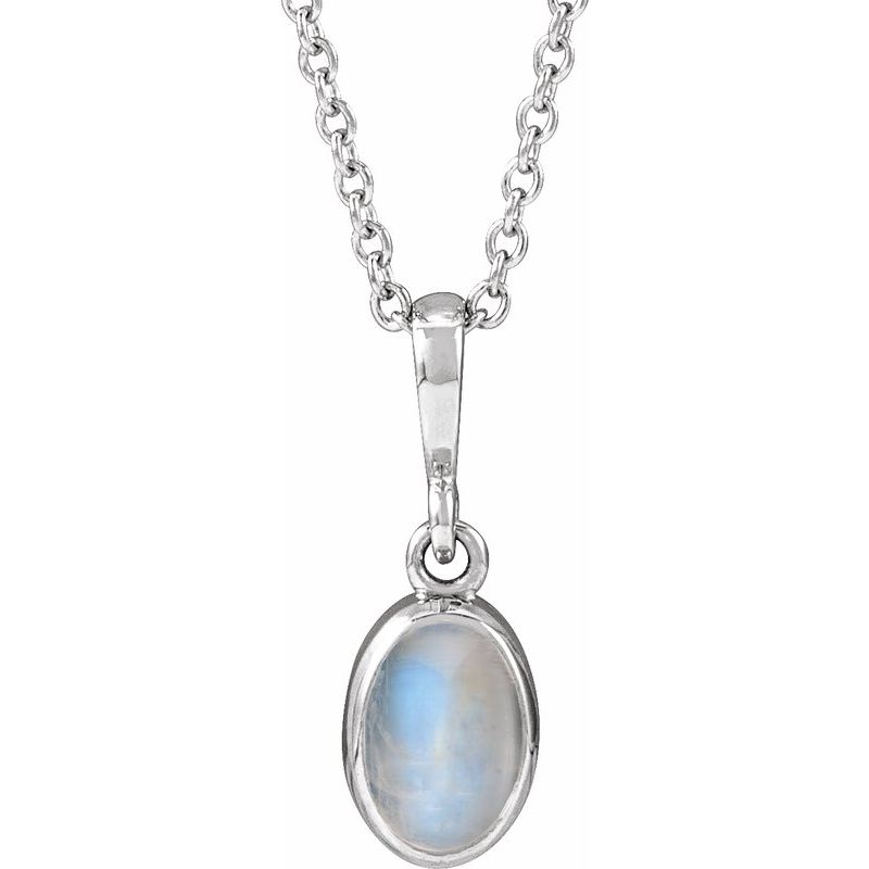 Bezel-Set Cabochon Necklace or Pendant