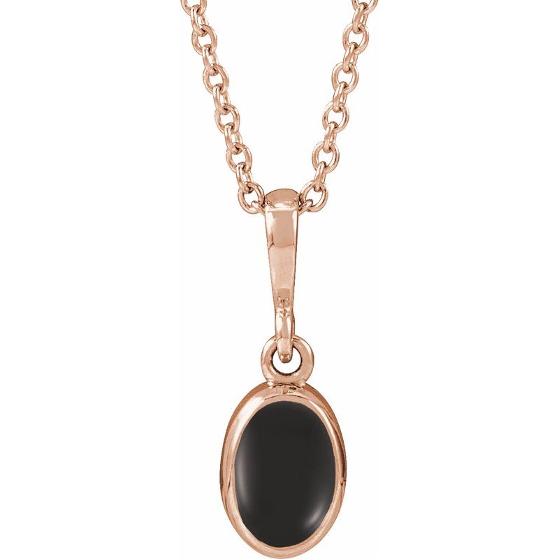 Bezel-Set Cabochon Necklace or Pendant