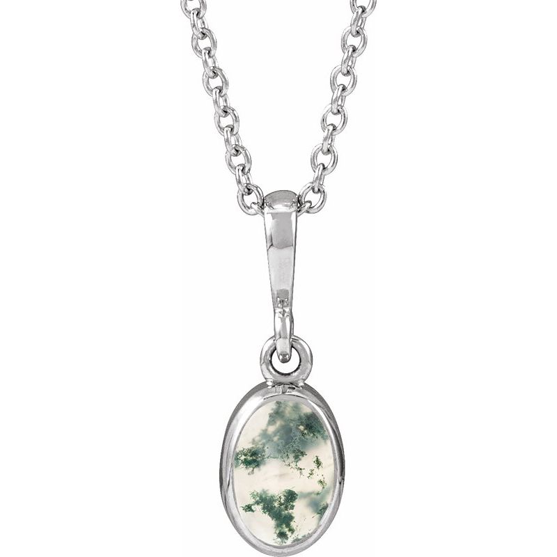 Bezel-Set Cabochon Necklace or Pendant