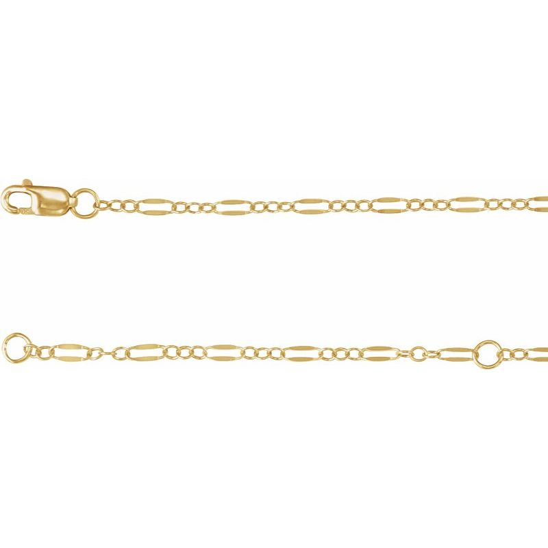 2.3 mm Dapped Cable Chain