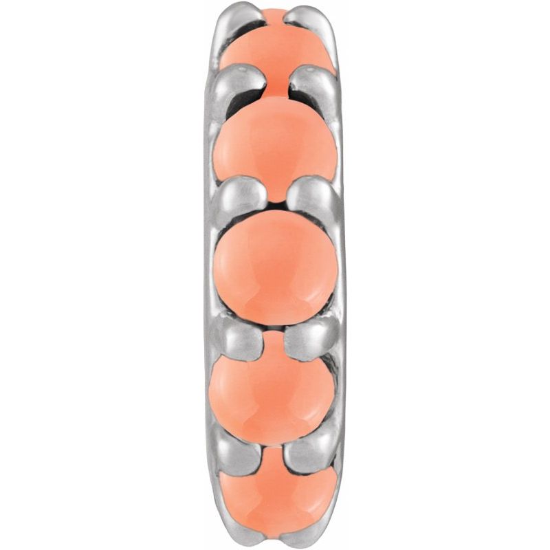 Accented Cabochon Spacer Charm/Pendant