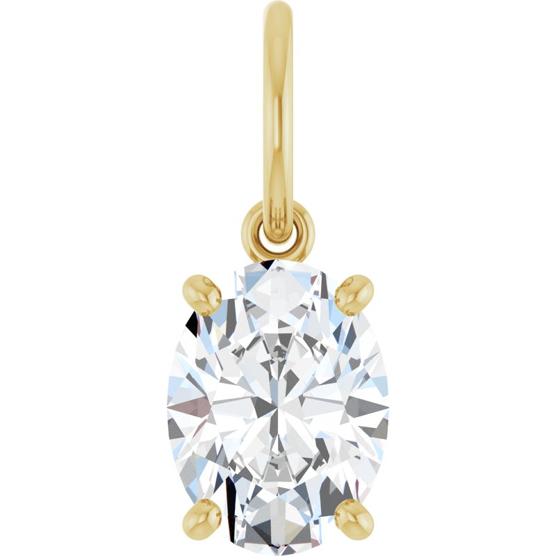 Solitaire Charm/Pendant — Diamond No. 2