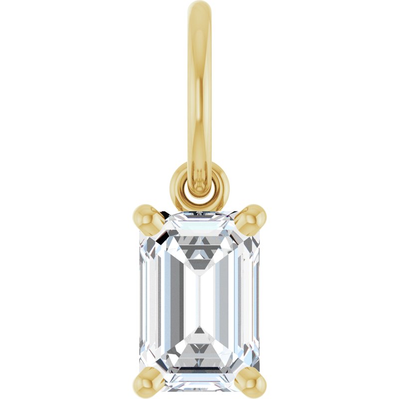 Solitaire Charm/Pendant — Lab-Grown Diamond