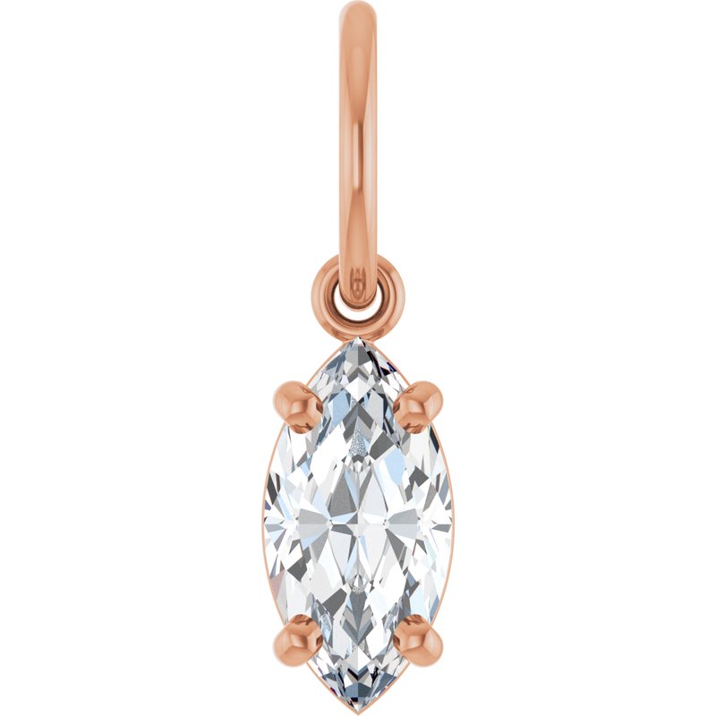Solitaire Charm/Pendant — Lab-Grown Diamond No. 3