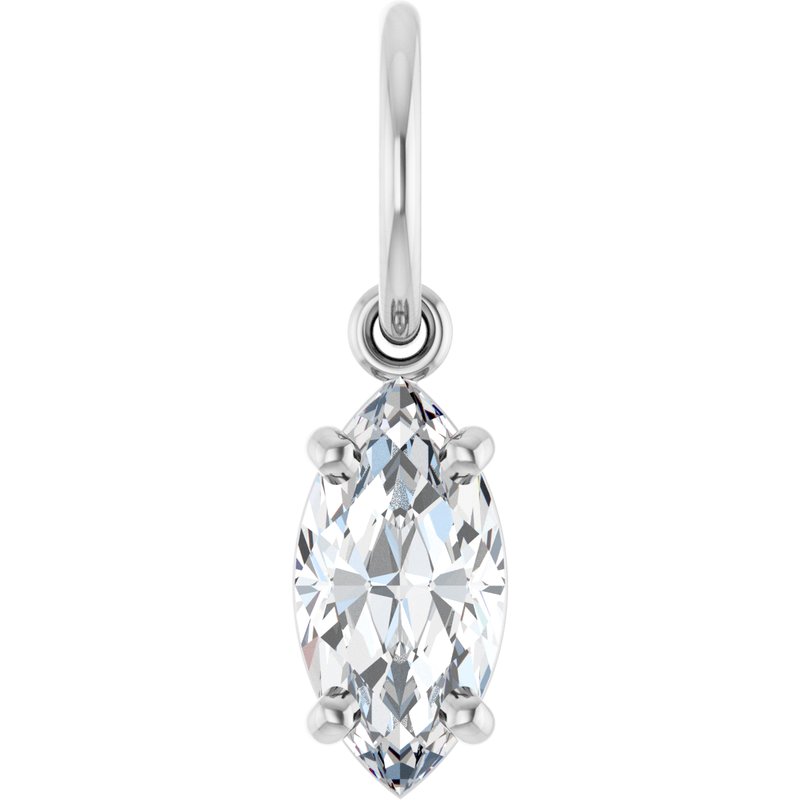 Solitaire Charm/Pendant — Lab-Grown Diamond No. 3