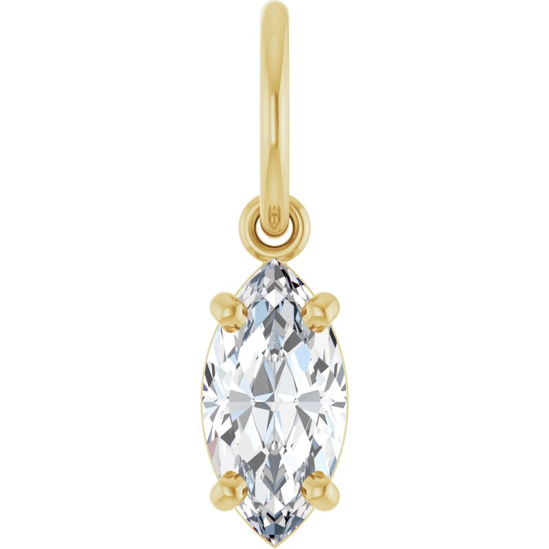 Solitaire Charm/Pendant — Lab-Grown Diamond No. 3