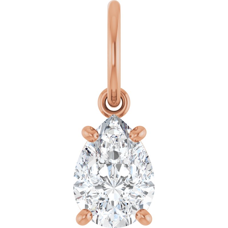 Solitaire Charm/Pendant — Lab-Grown Diamond No. 2
