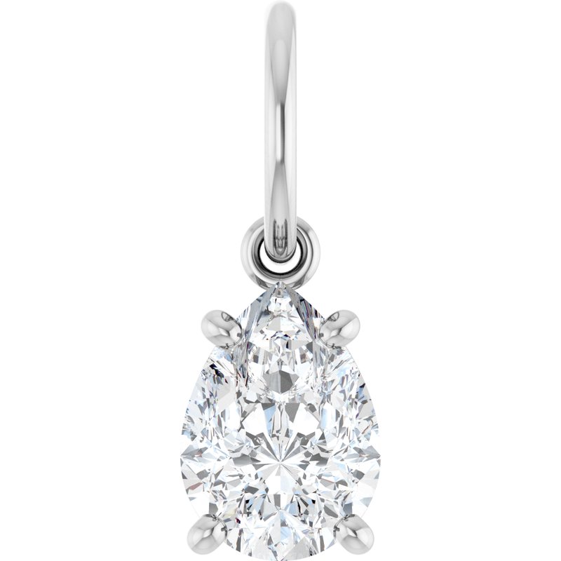 Solitaire Charm/Pendant — Lab-Grown Diamond No. 2