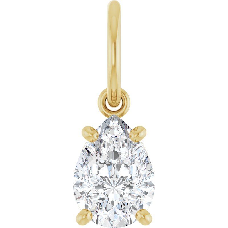 Solitaire Charm/Pendant — Lab-Grown Diamond No. 2