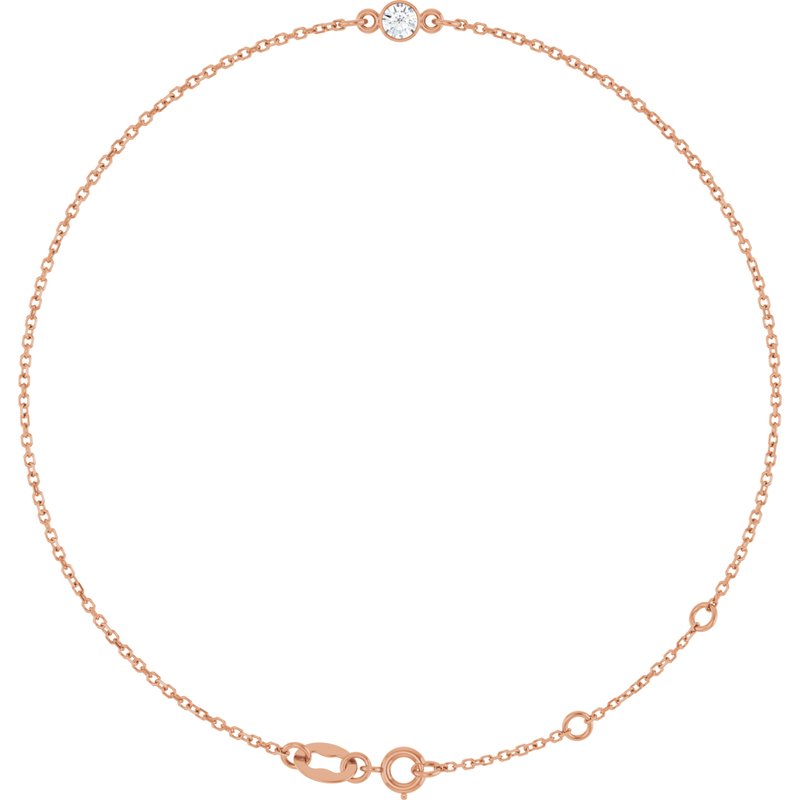 Bezel-Set Link Bracelet
