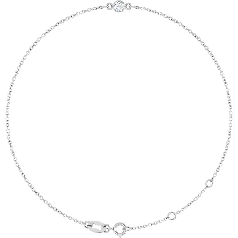 Bezel-Set Link Bracelet