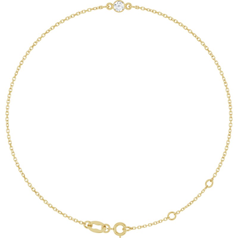 Bezel-Set Link Bracelet
