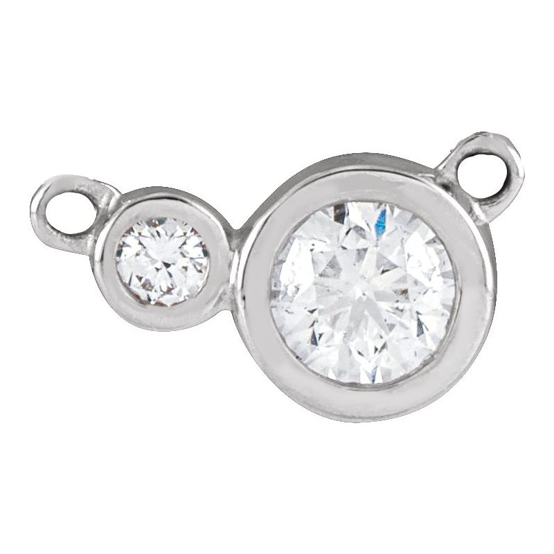 Accented Bezel-Set Necklace or Center