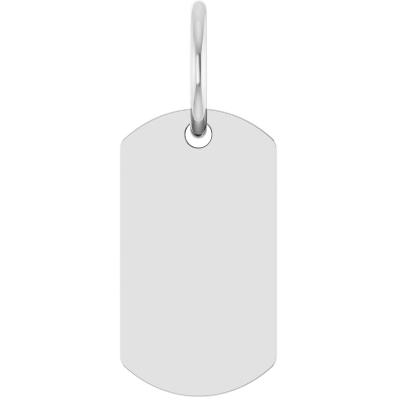 Engravable Dog Tag Pendant No. 4