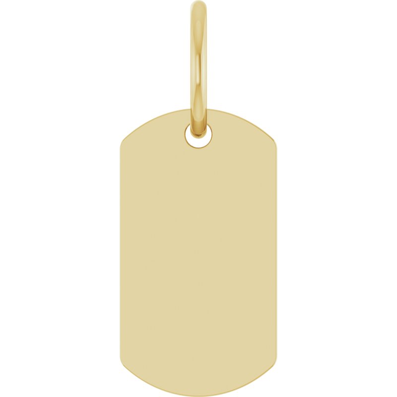 Engravable Dog Tag Pendant No. 4