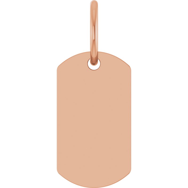 Engravable Dog Tag Pendant No. 4