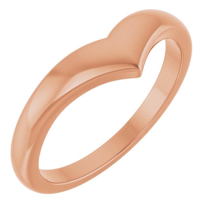 Domed V Ring