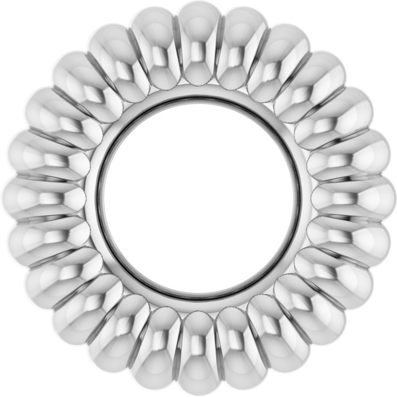 Fluted Roundel Charm/Pendant