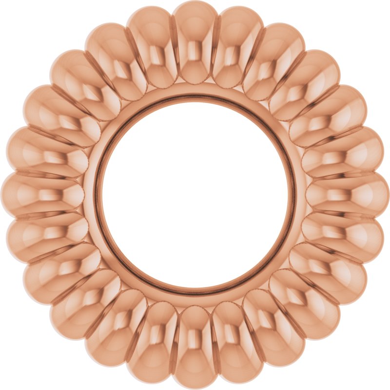 Fluted Roundel Charm/Pendant