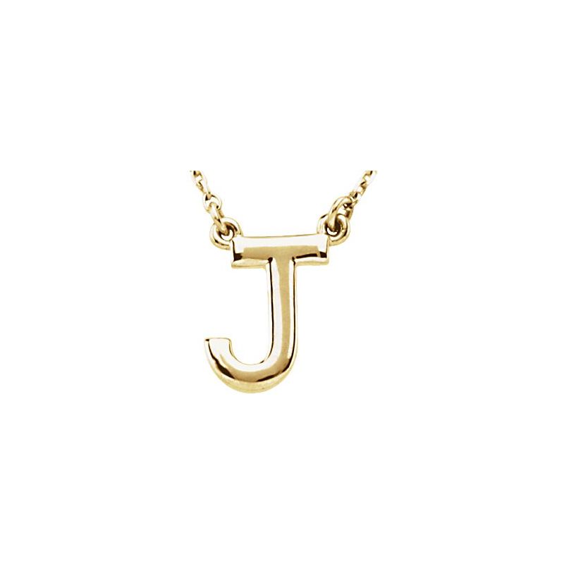 Block Initial 16" Necklace