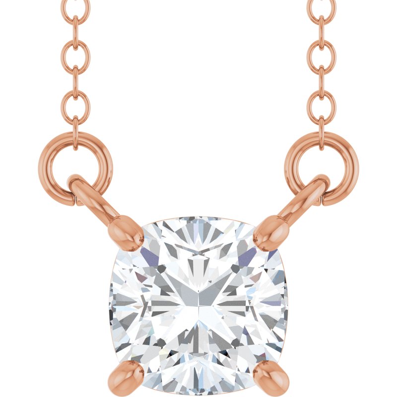 Solitaire Necklace — Lab-Grown Diamond 18″