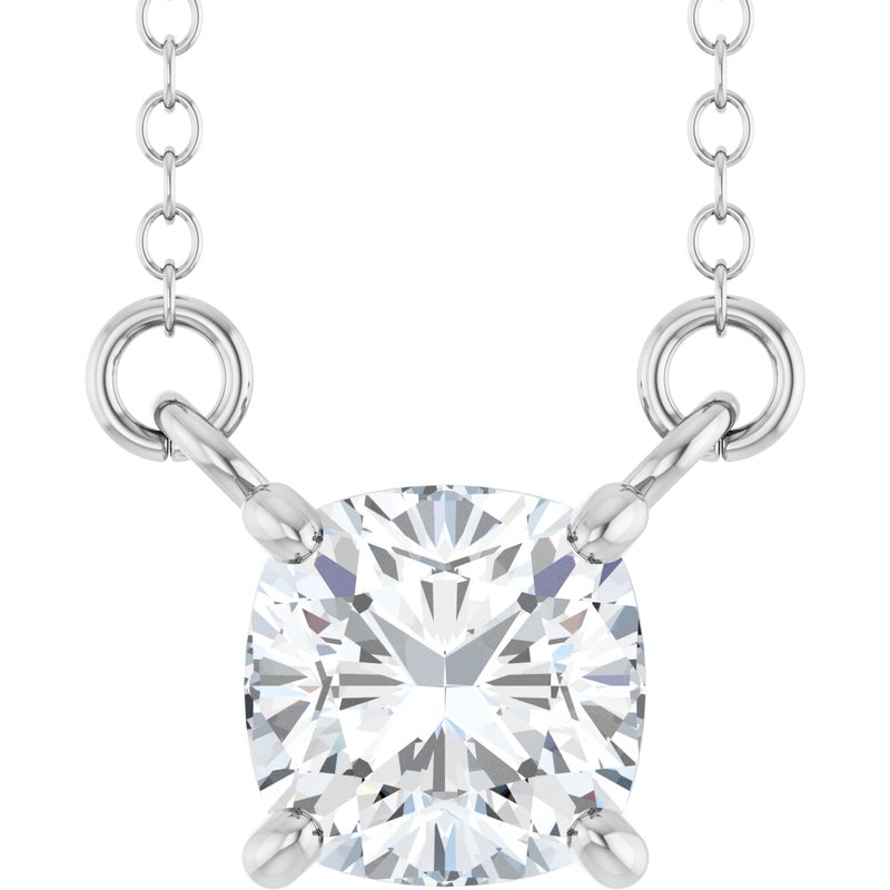 Solitaire Necklace — Lab-Grown Diamond 18″