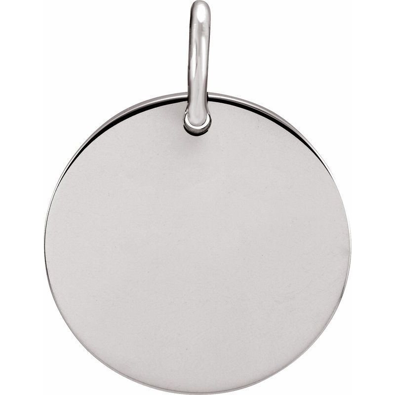 Engravable Circle Charm/Pendant No. 2