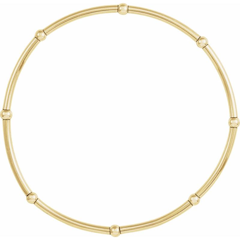 Elastic Tube Bead Bracelet
